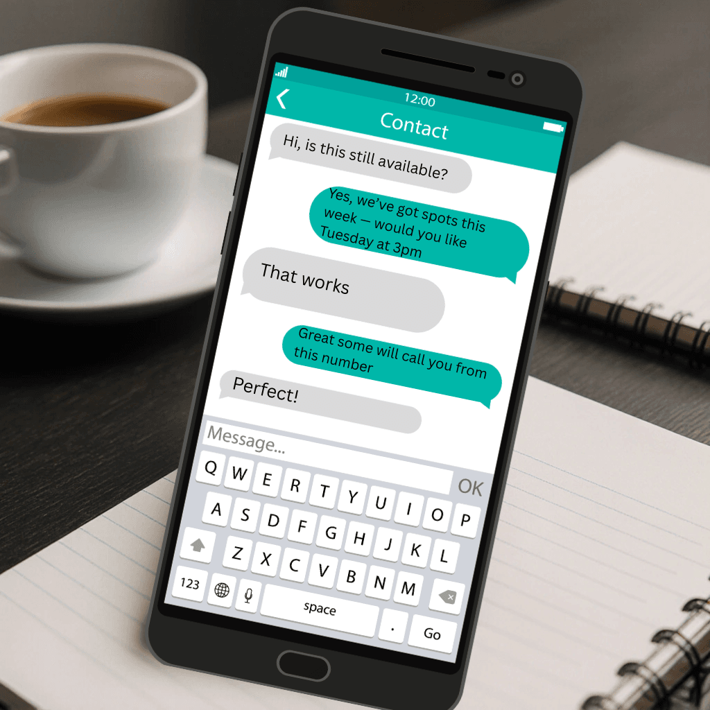Flow of AI & SMS automation