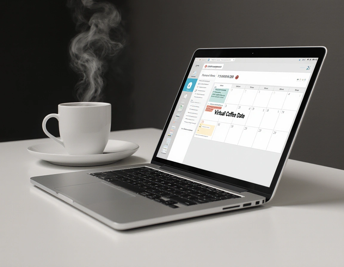 Call-to-action graphic encouraging booking of a Virtual Coffee Date demo